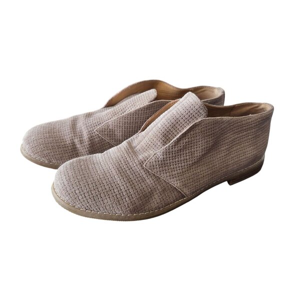 Franco Sarto Womens Size 8M Beige Leather Slip-On Loafers With Textured Design - Picture 1 of 11